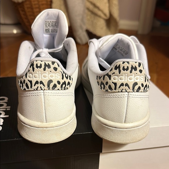 Adidas White Sneakers with Leopard Accents - Picture 4 of 9
